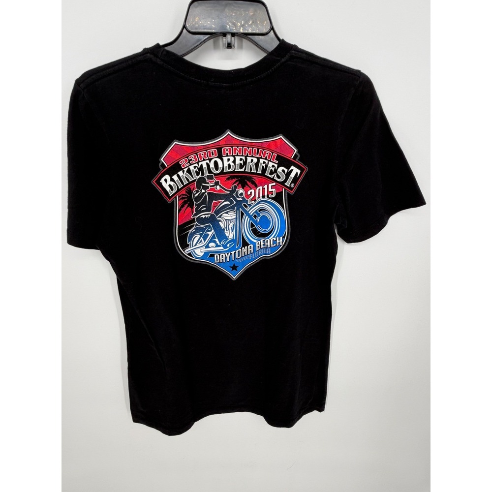 Hot Leathers 23rd Annual Biketoberfest Daytona Beach 2015 Motorcycle Rider Large - Picture 5 of 5